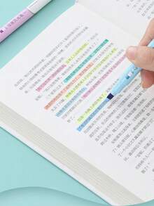 6pcs/Set Erasable Fluorescent Markers, Creative Colorful Graffiti Marking Pens, Perfect For Students Taking Notes And Highlighting, Suitable For Classroom Notes, Students And Office Workers, Great Gift For Back To School Season - Erasable Highlighter - View 7