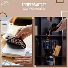 Coffee Bean Dosing Cup & Spray Bottle Kit For Espresso Bar, Static Reduction Ceramic Single Dose Tray For Brewing/Tea, Barista Accessories Set - Multicolor - View 5