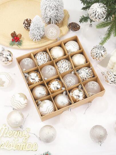 42/50/16pcs Bola Dekorasi Natal, Ornamen Gantung Manusia Kue Jahe, Bola Berwarna, Bola Dekorasi Pesta Natal, Bola Dekoratif Gantung, Bola Plastik, Cocok Untuk Dekorasi Penataan Pohon Natal, Dekorasi Rumah, Dekorasi Kamar, Dekorasi Natal, Dekorasi Pesta Festival, Perlengkapan Pesta Natal, Ornamen Gantung Liburan Bertema Natal, Hadiah Pesta, Set Kotak Hadiah Natal, Selamat Tahun Baru, Hadiah Natal, Dekorasi Natal, Perlengkapan Pesta Acara, Hadiah Untuk Teman Dan Keluarga