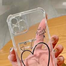 [24h Shipping from DE/FR/ES]handy hüllencoque iphonefundas iphoneFundas para Teléfono con Porta Tarjetas de Foto Líneas Simples Amor Adecuado para iPhone16 16pro 16promax 15pro 15promax14 14promax 13 12 11 XSMAX XR Dibujos Animados, Creativo, Cubierta Completa, Funda Protectora Anticaída, adecuada como regalo para ti o amigosShockproof, scratch-proof, no yellowing    perfect gift - A - Ver 3