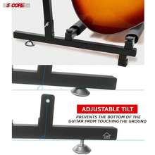 5 Core Multi Guitar Rack Stand Floor 7 Slot Adjustable Guitars Holder - Black - View 6