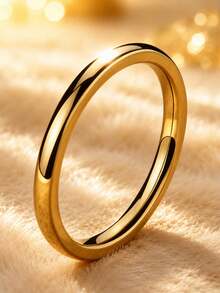 5件組女款金色時尚高端疊戴戒指，18K鍍金304不鏽鋼，防鏽防水低過敏幸運疊戴飾品，情人節聖誕節禮物，亦適合日常配戴 - 金色4 - 查看 6