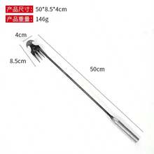1pc Silver Large Stainless Steel Home Tool, Household Gadget, Outdoor Garden Tool, Lightweight And Convenient, Stainless Steel Garden Weeding Tool, Non-Slip Handle Design, Handheld Use, Maintain Garden And Lawn, Sturdy Manual Weeding Tool, Perfect For Removing Stubborn Weeds - Large - View 13