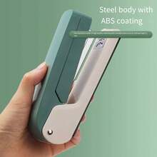 1 buah Stapler Ergonomis Berputar 360°, Hadiah untuk Guru, Terbuat dari Besi Ringan Buatan Tangan, Mudah Digunakan untuk Siswa dan Kantor, Dapat Menjepit Hingga 25 Lembar Secara Bersamaan, Hadiah Apresiasi Hari Guru dan Thanksgiving - stapler - View 2