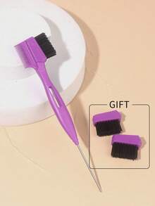 1pc Multi-Function Hairline Styling Comb, Stainless Steel Needle Frizz Brush Set, Professional Salon Hair Smoothing Tool, Bathroom Accessory Hair Accessory, Essential Hair Styling Product For Girls Back To School And Travel - Multicolor - View 14