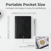 120-Pocket Coin Album, Coin Collection Album, Commemorative Coin Positioning Album, Ancient Coin Stamp Collection Storage Album, Hard Cover Album For Collecting Coins - Multicolor - View 2