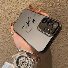 [24h Versand Aus DE/FR/ES]Minimal Airplane Heart Cursive Letter Print Mirror Phone Case Gift For Women Girls, Compatible With IPhone 17 17Air 16e 15 14 13 12 11 Plus Pro Max,  Galaxy S21 S22 S23 S24 S25 S26 Ultra Edge Fe Plus,   Shockproof Aesthetic Protective Cover, Ideal Birthday Travel Lover Surprise Present - 1 - View 6