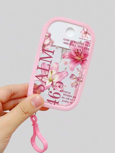 Perfume Spray Bottle, 1/2 Flower Summer Ocean Makeup Bottle With Anti-Drop Silicone Shell And Key Chain, 50 Ml Perfume Bottle, Girl's Birthday Gift, Travel Portable Makeup Liquid, Hand Sanitizer Bottle