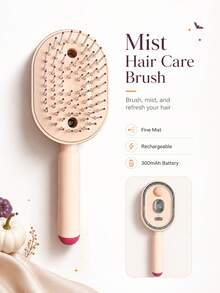 Rechargeable Fine Mist Spray Comb, Detangling And One-Click Cleaning In One, Fine Mist Helps Reduce Dry Brushing Pulling, Easy To Manage Tangled And Frizzy Hair, Lightweight And Portable, Suitable For Daily Care, Home, Travel And Various Hairstyles, More Suitable For Carrying - Multicolor - View 8