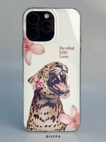 GIIPPA 1 Stück Brüllender Leopard & Hibiskus Blumen Muster Design, Handy 17 Pro Max Handyhülle, kompatibel mit Handy 16 Pro Max, 15 Pro Max, 14 Pro Max, koreanischer Stil High-End Mode & Spaß Handyhülle, kompatibel mit 11/12/13/14/15/16 Pro Max Plus, elegantes Design geeignet für Männer und Frauen, perfektes Geschenk für Freundin zu Weihnachten, Valentinstag, Ostern, Hochzeitssaison und Geburtstag! - Verschiedenfarbig - Übersicht 5