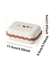2pcs Creative Portable Soap Box With Lid, Double Layer Drainage Soap Holder For Bathroom - Multicolor - View 6