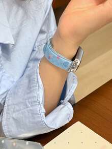 1件女孩手錶錶帶,兼容 45mm、44mm、40mm、49mm、46mm、41mm、38mm、42mm,兼容 Series 11、10、Ultra、9、8、7、6、SE、5、4、3、2、1,兼容小米 8/9pro、8/9/10 - 彩色 - 查看 5