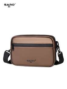 Men's Fashion Casual Crossbody Bag, Large Capacity, Youth Gift, Street Style, Horizontal Design, New Arrival - Bronze - View 7