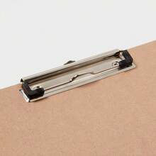 Composite Clipboard Brown - MDF Paper Clipboards, Desk Organizer, 12.52" X 8.976", Light Off-White - Sets - View 3