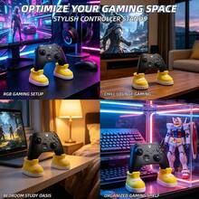Game Controller Fun Stand - Colorful Shoe-Shaped Storage Rack, Compatible With PS4, Controllers, Suitable For Birthday/Christmas/Valentine's Day Gifts, Desktop Decoration, Controller Holder, Gaming Accessories Back To School - View 3
