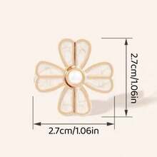 4/6/8Pairs Pants Waist Tightener, Loose Jeans Button, Seamless And Tool-Free Jeans Button Tightener, Adjustable Jeans Button Tightener, 8-Petal Flower Instant Button Pin - Multicolor - View 5