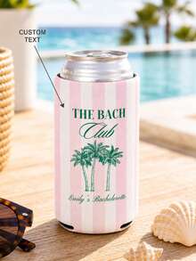 Taza aislada con texto personalizado, regalo para el padre, regalo de verano, regalo para él, recuerdo de cumpleaños divertido, bolsa para bebidas de fiesta, bolsa para taza aislada con texto de logotipo personalizado, boda, cumpleaños, despedida de soltero - Multicolor - Ver 6
