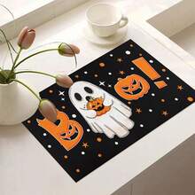 (Hot !!) 1PC Halloween Ghost Pumpkin Pattern, 2D Flat Stove Protector Mat And Non-Slip Heat-Resistant Rubber Stove Cover Mat Suitable For Induction Cooktop, Glass Cooktop And Multi-Function Anti-Scratch Mat, Also Best Choice For Oven, Washing Machine, Dryer And Kitchen Decoration. - Multicolor - View 12