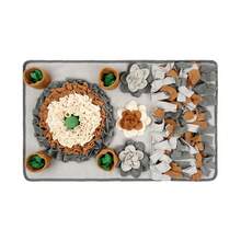 KM-P Pet Snuffle Mat, Hidden Food Puzzle Dog Training Stress Relief Sniffing Mat - Light Grey - View 6