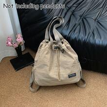 Mochila impermeable plegable con cordón, compartimento principal con cierre de cordón, puede almacenar ropa deportiva, botella de agua y artículos de uso diario - Multicolor - Ver 12