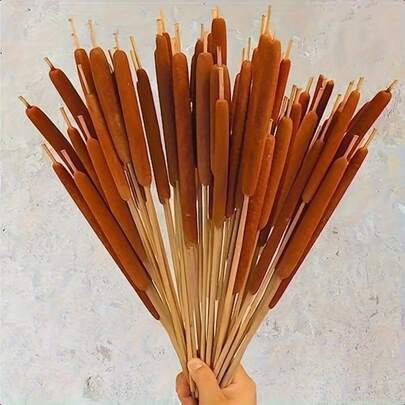 8/20 piezas Ramo grande de paja artificial marrón - Flores de arroz artificiales realistas, adecuadas para decoración de bodas, hogar, oficina, jardín, arreglos florales, decoración de estilo rústico, perfecto para Navidad, Pascua, Acción de Gracias