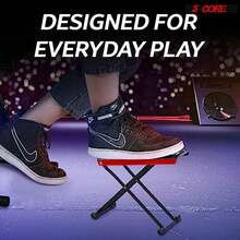 5 CORE 5Core Guitar Foot Stool Height Adjustable Folding Leg Rest Classical Footrest - Red - View 5