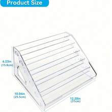 1pc Multifunctional Acrylic Storage Rack, Suitable For Nail Polish, Cosmetics, Fashion Glasses And Essential Oils - Easy Installation, Polished Surface Durable Display Stand, Perfume Organizer - Clear - View 6