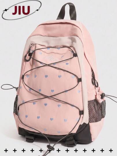 Anti-Theft Casual Nylon Women's Backpack; Laptop Bag That Can Fit 15.6 Inch Laptop; Multi-Pocket Lightweight School Bag; Convenient Student Backpack, Large Capacity Travel Bag; Commuter Daily Bag, Suitable For Students, Nurses, Teachers, Business People, Travel, Vacation, Business Trip, Daily Commute, Shopping, Office, Dating, Hiking, Training, Work, Birthday Gift, Holiday Gift,