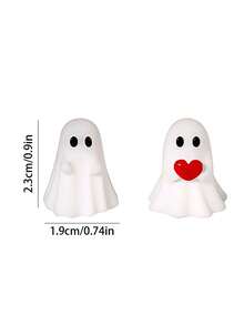 10pcs Halloween Ghost Decorations, Cute Ghost Ornaments Suitable For, Creative Fashion Decor To Enhance Holiday Atmosphere,Halloween Decorationroom Decor,Squishy,Wedding,Dorm Essential,Fall Decor,Fan,Back To School,Kitchen Essentials,Decor,Closet - Multicolor - View 9