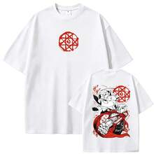Anime Fullmetal Alchemist T Shirts Manga Edward Elric Graphic T-Shirt Men Women Fashion Oversized Streetwear Male Casual Tshirt - White - View 1