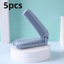 1pc/2pcs/4pcs Portable Foldable Comb, Anti-Static Dual-Use Comb, Fine-Tooth Double-Sided Design, Travel Mini Bangs Comb, Home Air Cushion Massage Brush, Essential For Female Students Dorm, Suitable For Daily Travel, Styling Tool For Normal Hair - Multicolor - View 28