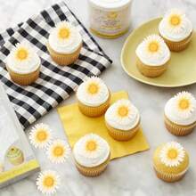 60 Pack Edible Flowers Cupcake Toppers Sunflower Cupcake Toppers Flower Cake Decoration Summer Cake Decoration For Summer Theme Baby Shower Birthday Party Cake Decorations Favors - Design 3 - View 4