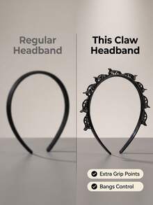 Tiara Trançada Oca, Elástico para Cabelo, Acessório de Cabelo, Acessório de Cabelo Feminino, Ferramenta de Estilização de Penteado, Produto de Beleza, Acessório de Cabelo Cacheado Feminino, Cachos Sem Calor, Acessório de Cabelo, Presilha de Cabelo - tiara - Visão 4