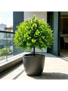 2pcs Large Artificial Flower Bush With Support Structure, Ground-Mounted Tree Flower, UV-Resistant Mixed Color Shrub Floral Arrangement For Indoor And Outdoor Summer And Autumn Decoration - Multicolor - View 3