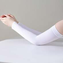 Summer Unisex UV Protection Ice Silk Arm Sleeves, Anti-UV Arm Covers For Driving, Cycling, Outdoor Activities, Positioned Print, Elegant Casual Nylon Sun Protection Sleeves For Spring, Summer, Autumn - Multicolor - View 5