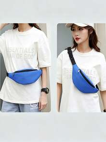 1pc Multicolor Waterproof Waist Bag, Adjustable Shoulder Strap Crossbody Chest Bag, Fashion Casual Style, Suitable For Travel, Cycling, Hiking And Daily Use - Multicolor - View 5