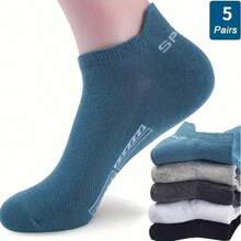 1/5/10 PairsSports Socks, Soft And Comfortable For Men And Women, Suitable For All Seasons, Suitable For Daily Wear And Sports Outings - Multicolor - View 2