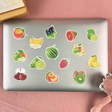 50 piezas de pegatinas de frutas, un conjunto de pegatinas vibrantes y coloridas hermosas, adecuadas para todo tipo de festividades, fiestas, portátiles, tabletas, patinetas, diarios, álbumes de recortes, botellas de agua - Fruta - Ver 6