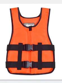 2 Pieces – 1 Adult Life Jacket, High Buoyancy, Adjustable Shoulder Straps, Breathable And Quick-Drying, Outer Layer Made Of Chloroprene Rubber. Suitable For Swimming, Diving, Motorboats, And Fishing. A Must-Have For The Beach. - Black - View 6