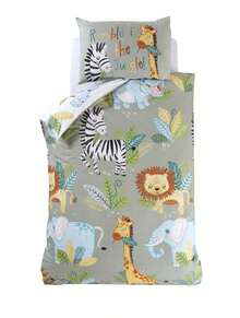 Rapport Home Rumble In The Jungle Duvet Set With Pillowcase - Multicolor - View 3