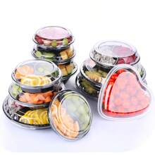 1/2/6/12pcs Round Plastic Snack Trays With Lids - 10.4 Inch Divided Food Storage Trays, Disposable Food Containers, Plastic Tray Storage Boxes, Snack Dispenser, Fruit And Vegetable Platter, Suitable For Parties And Buffets - Multiple Styles - View 8