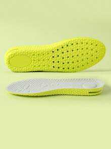 COSYLEE 1 Pair/3 Pairs Height Increasing Insoles Air Cushion Latex High Elasticity Comfortable Shock Absorbing Breathable Insoles - Green - View 42