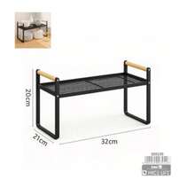 Rack 71*34*160cm 5-Tier No-Assembly Foldable Metal Storage Shelf With Lockable Casters, Multi-Purpose Organizer For Microwave, Tableware & Household Supplies - Multicolor - View 9
