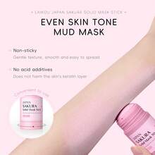 Sakura Solid Mask Stick 40g Masker Lumpur Pengontrol Minyak Mendalam untuk Penggunaan Sehari-hari di Rumah Masker Pemutih Stik Pembersih Mendalam Masker Stik Padat Portabel untuk Perjalanan dan Hotel Masker Stik Pencerah dan Pelembap Terlaris - masker wajah padat - View 9
