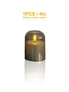 3件組無火燭光燈,附定時遙控器,電池供電,適用於聖誕節、萬聖節、情人節、母親節、禮物、生日、求婚、婚禮、餐桌、派對、節日裝飾燈 - 灰色-暖光 - 查看 17