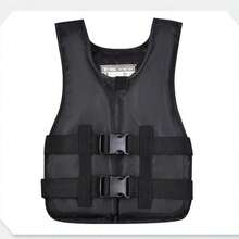 2 Pieces – 1 Adult Life Jacket, High Buoyancy, Adjustable Shoulder Straps, Breathable And Quick-Drying, Outer Layer Made Of Chloroprene Rubber. Suitable For Swimming, Diving, Motorboats, And Fishing. A Must-Have For The Beach. - Black - View 9