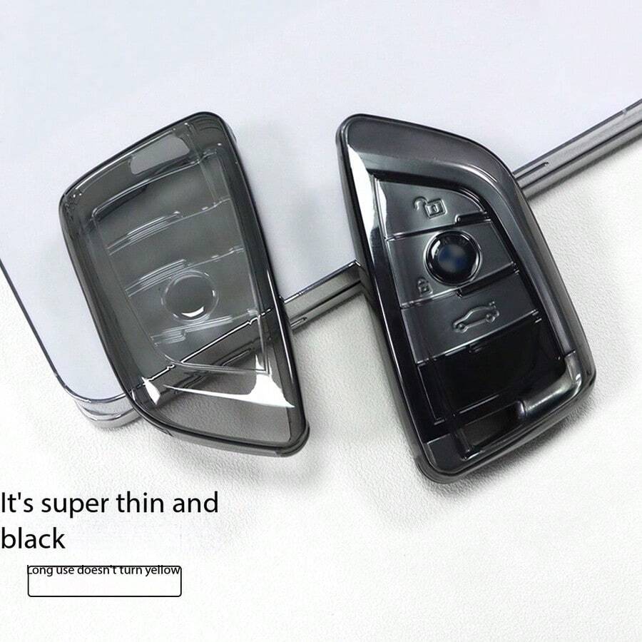 汽車鑰匙保護套 適用 X3 X5 X6 新 5 系列 3 系列 7 系列 刀鋒鑰匙 透明 TPU 外殼 - 多款式 - 查看 1