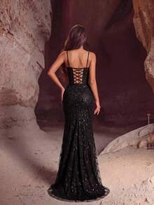 Women Short Dresses - Dark Green - View 3