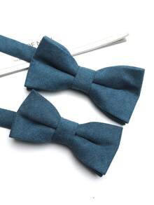 2pcs Parent-Child Bow Ties For Men And Women, Suitable For Business Casual, Street, Daily, Party, Gift, Thickened Velvet Bow Ties - Multicolor - View 14