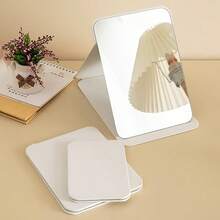 1pc Portable Folding Makeup Mirror, Adjustable Mini Desktop Mirror, Classic Handheld Mirror, Pocket Mirror, Travel Portable Mirror, Birthday Gift For Female Friends, Holiday Gift, Christmas Gift, Back To School Essential, Suitable For Travel And Dorm Use - Vanity Mirror - View 5